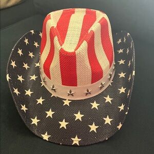 Patriotic Star-Studded Cowboy Hat